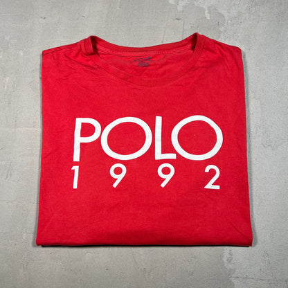 Polo Ralph Lauren Polo 1992 Red Tee Size XXL USED v18940