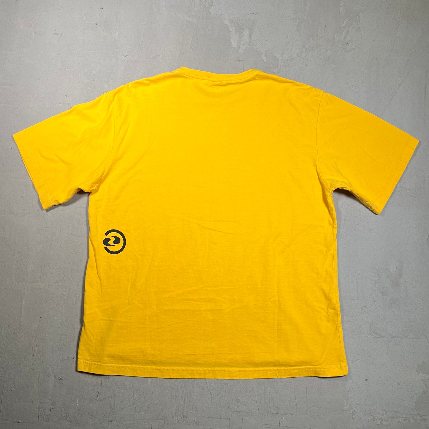 1990s Soul Psycho Surfers Yellow Tee Size Medium USED v19436