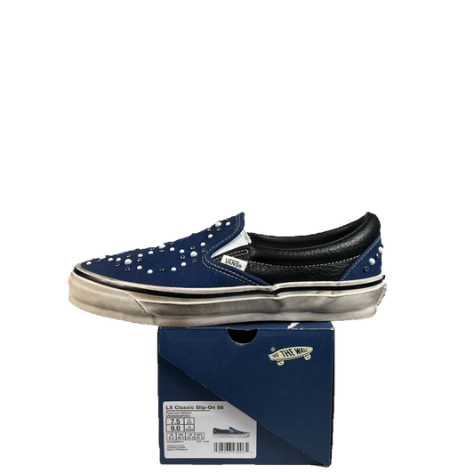 Vans LX Classic Slip On 98 Pearlized Pack Indigo (2026) Size 7.5 USED s23451