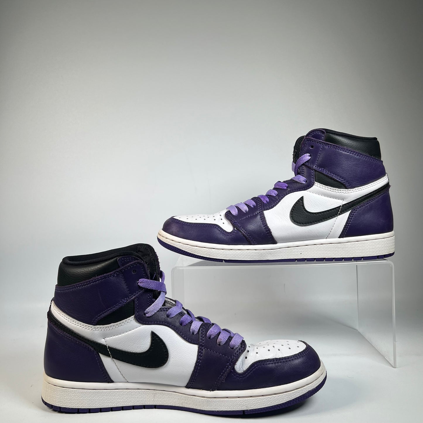 Jordan 1 High Court Purple White (2020) Size 9.5 USED s21186