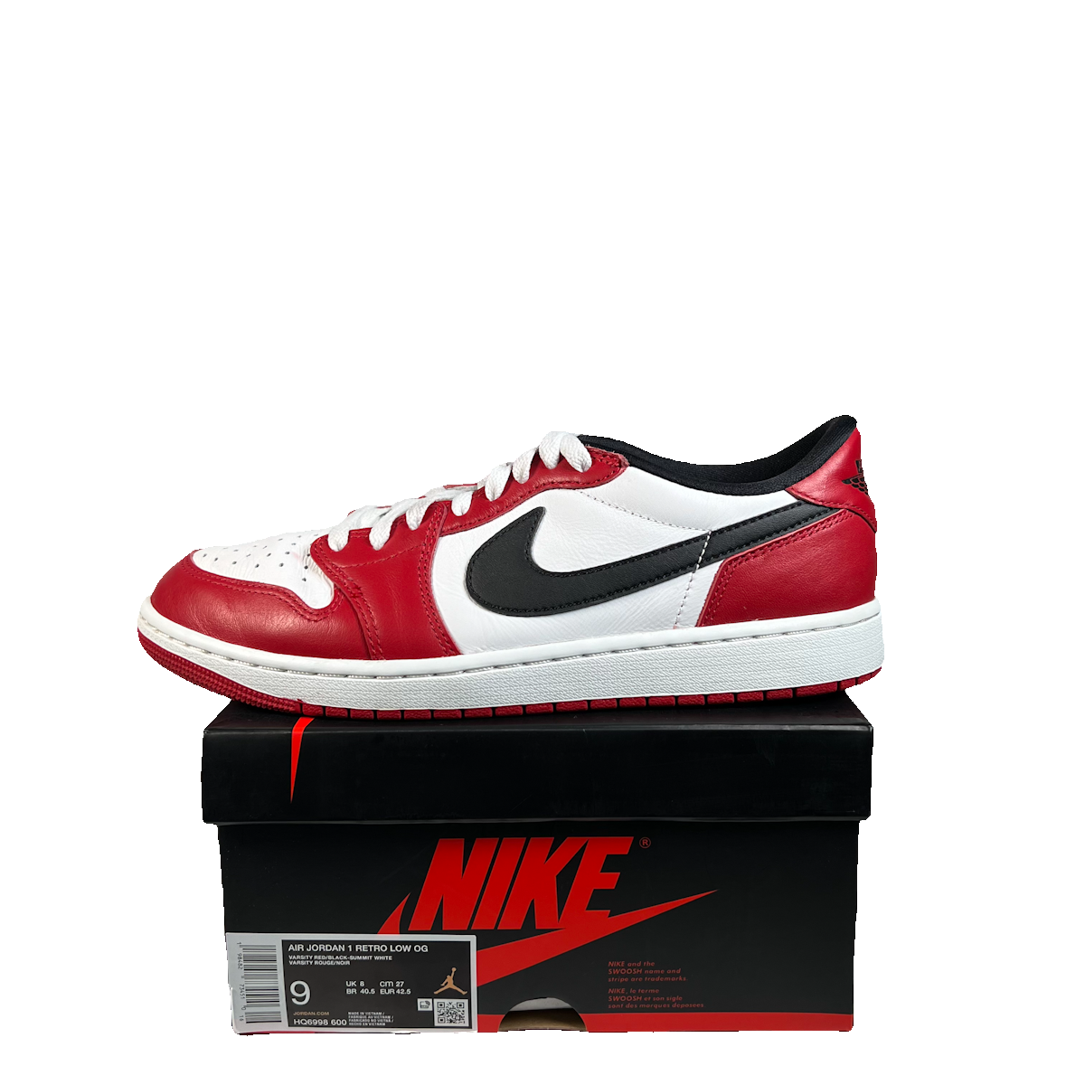 Jordan 1 Low Chicago (2025) Size 9 USED s22790