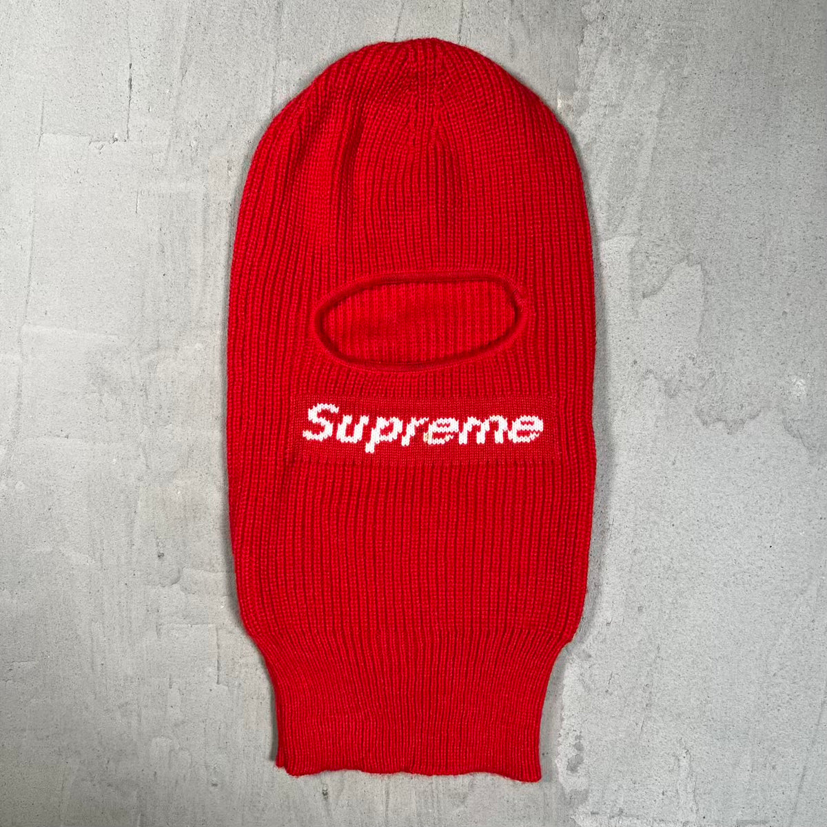 Supreme New Era Box Logo Balaclava Red (2021) USED x18789