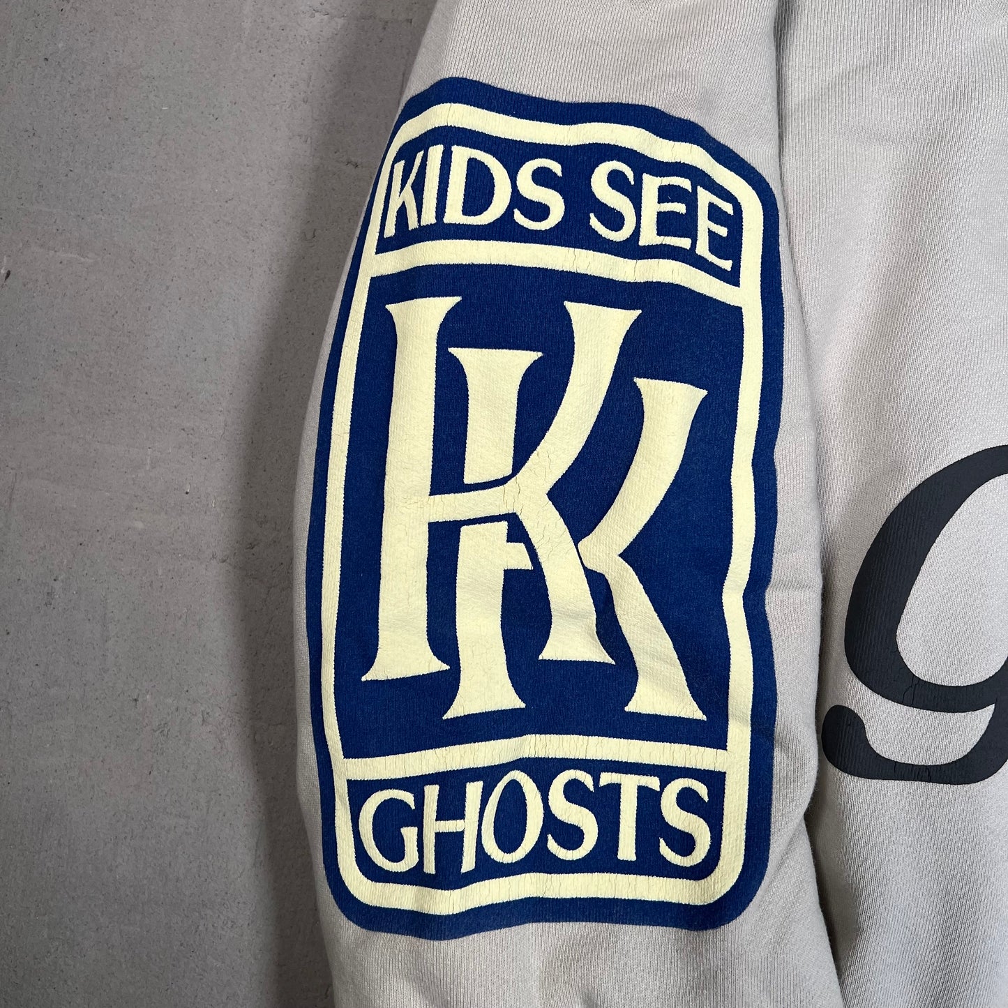 CPFM Kids See Ghost Kanye Cudi I feel Ghosts Tan Crewneck Size Large USED x3041