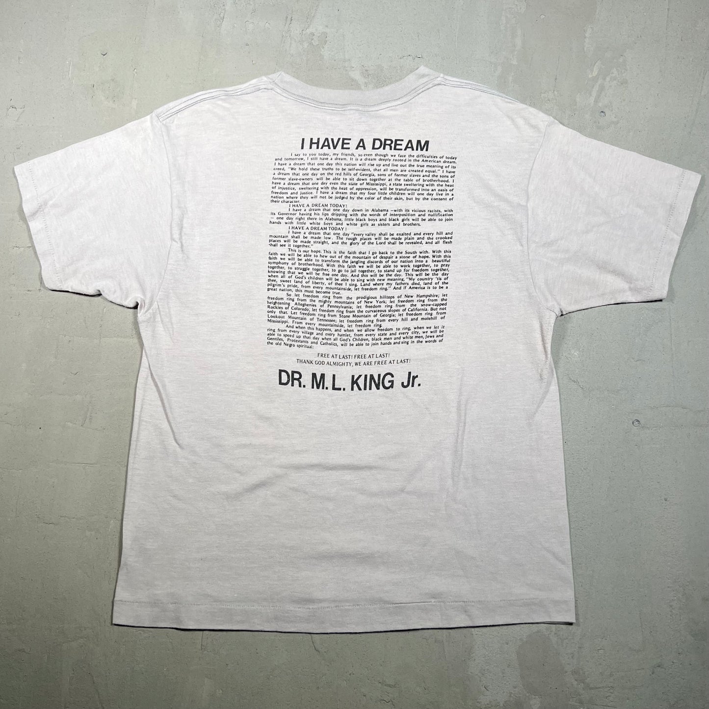1986 Martin Luther King "Dream Speech" Art Tee Size Large USED v18958