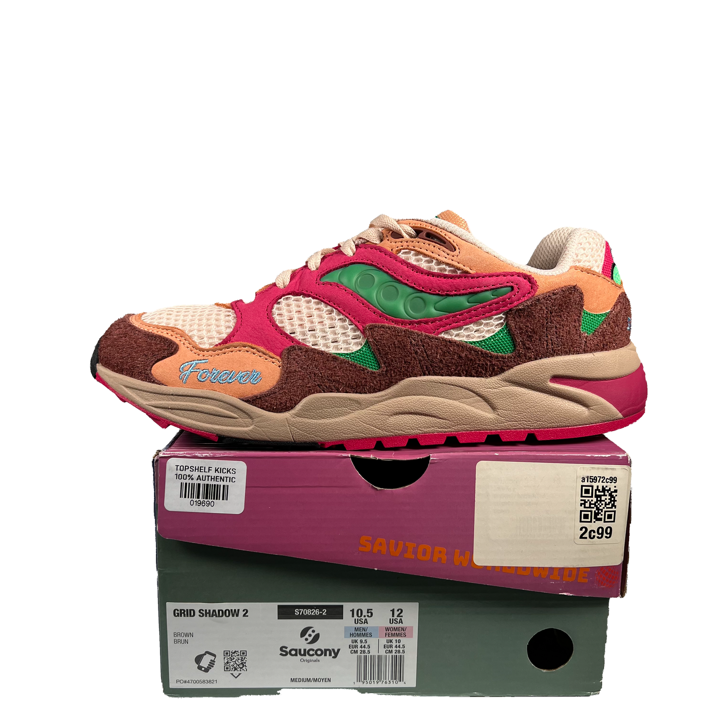 Saucony Grid Shadow 2 Jae Tips What's The Occasion? Wear to the Party (2023) Size 10.5 USED s19514