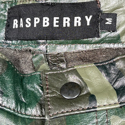 GV Gallery Raspberry Leather Camo Shorts Size Medium NEW x14277