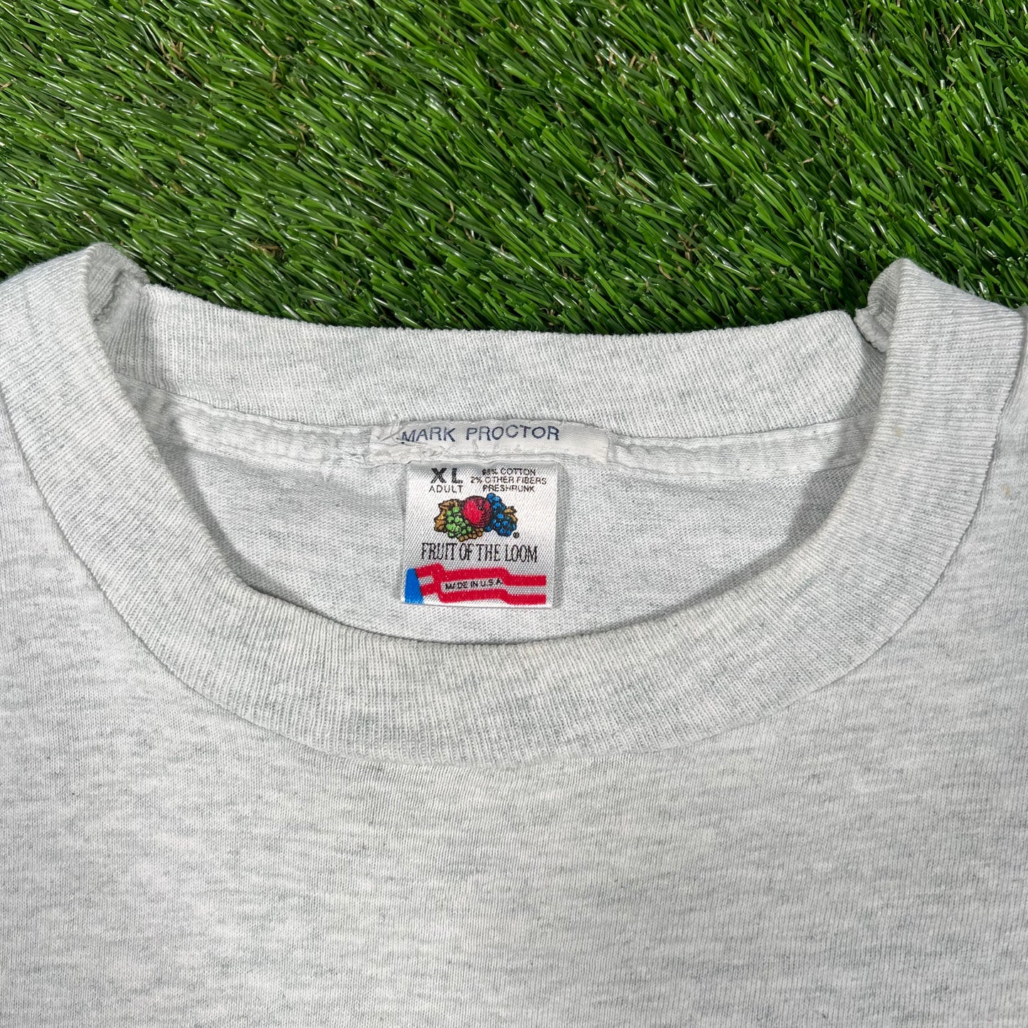 1990s Echo Lake Light Grey Tee Size XL USED v17337