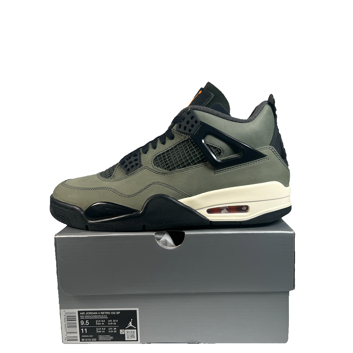 Jordan 4 Undefeated (2025) Size 9.5 NEW s23316
