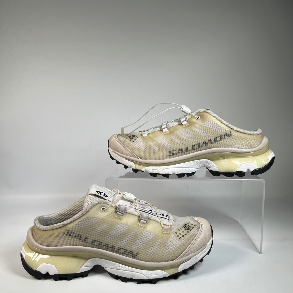 Salomon MM6 Maison Margiela White Green Haze XT 4 Mule (2025) Size 8 USED s23566