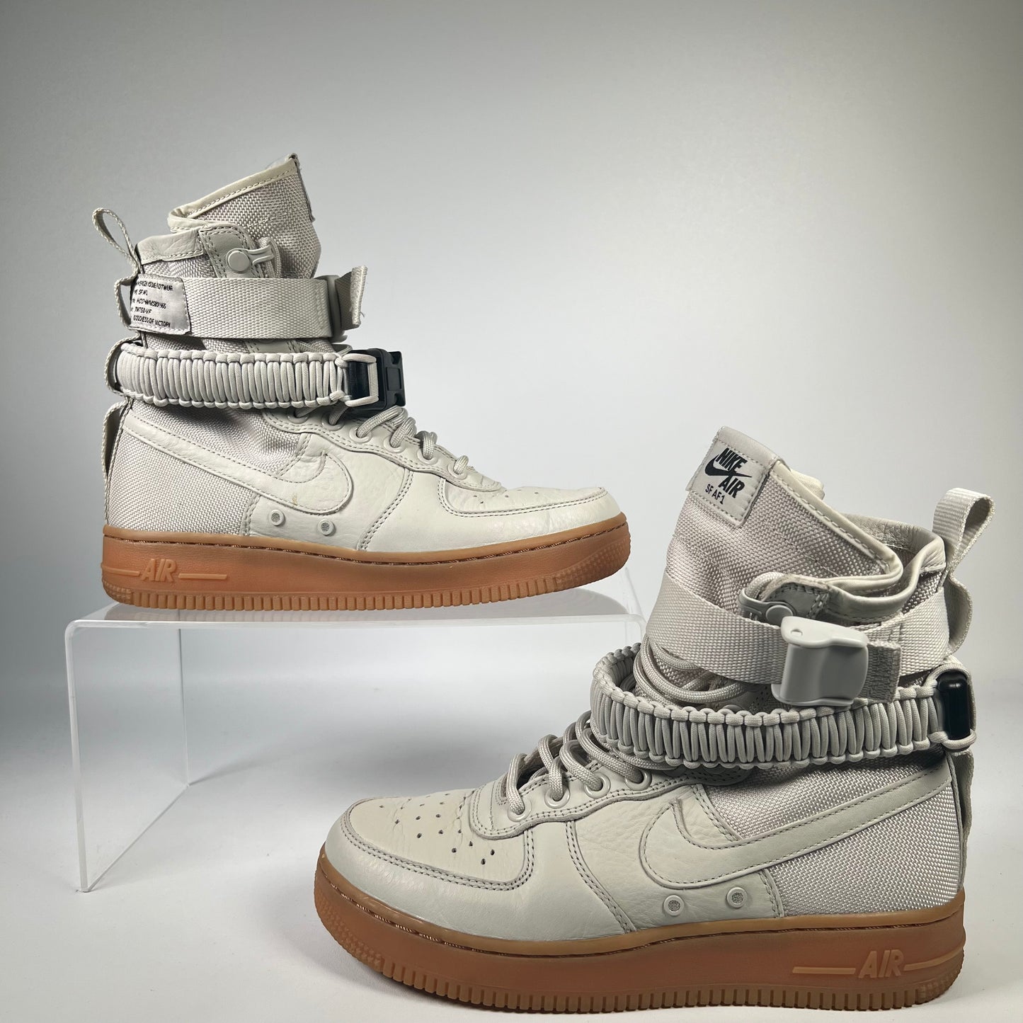 Nike SF Air Force 1 High Light Bone (2017) Size 5.5M/7W USED s19555