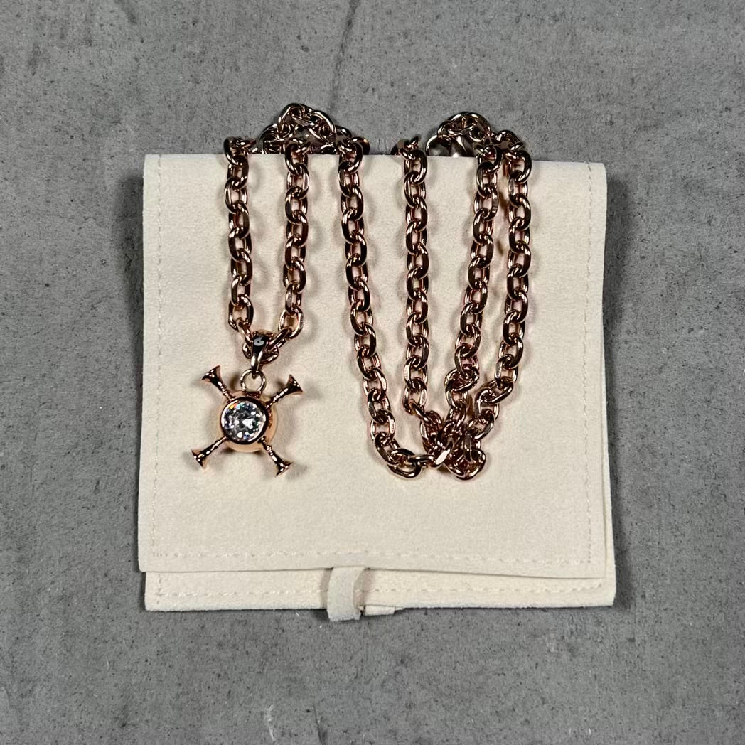 Greedy Unit Rose Gold Screwball Chain NEW x18638