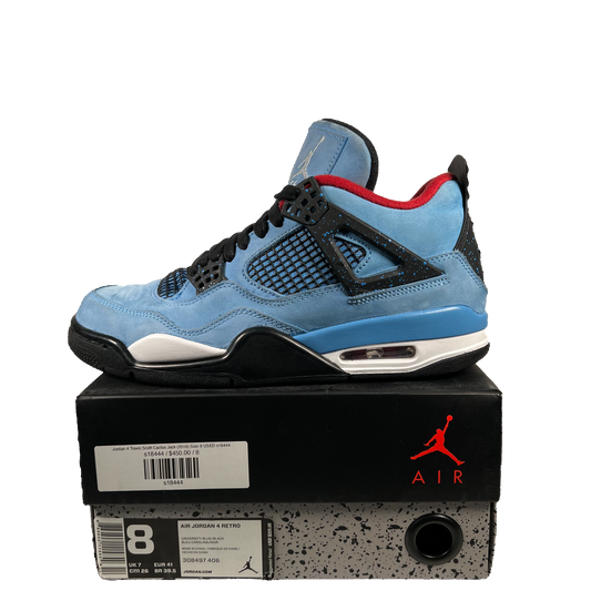 Jordan 4 Travis Scott CJ Size 8 USED s17089