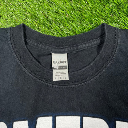 Homerun Kings Rap Style Black Tee Size Large USED v17406