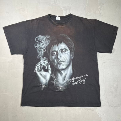 Y2K Scarface "Say Goodnight" Black Tee Size Large USED v19962
