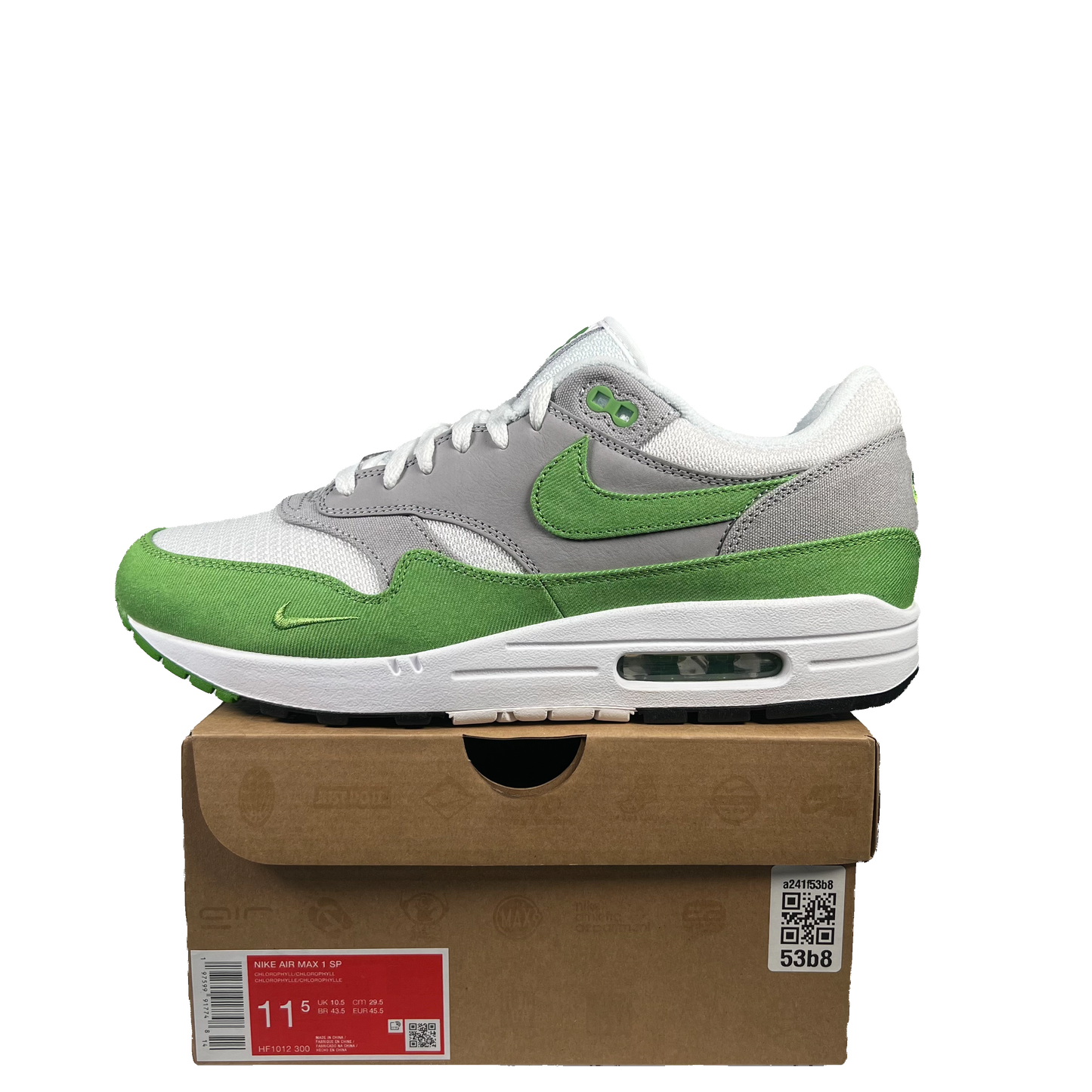 Nike Air Max 1 Patta Chlorophyll (2024) Size 11.5 NEW s20281