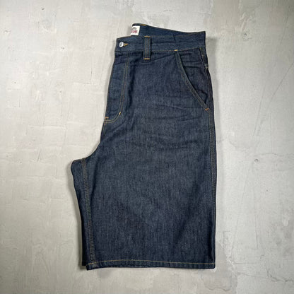 Stussy Workgear Raw Denim Shorts Size 34 USED x18397