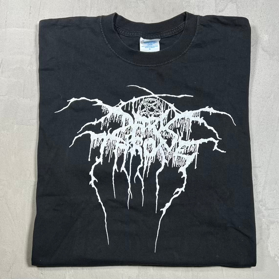 Y2K Darkthrone Wolf Among Sheep Black Tee Size XL USED v20165
