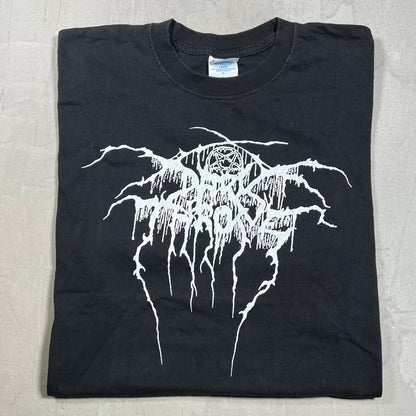 Y2K Darkthrone Wolf Among Sheep Black Tee Size XL USED v20165
