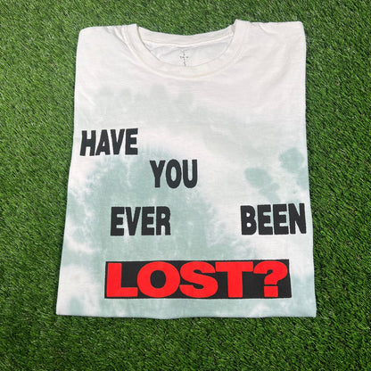 Travis Scott Rolling Loud Have You Ever Been Lost Tie Dye Green Tee Size Medium USED x14560