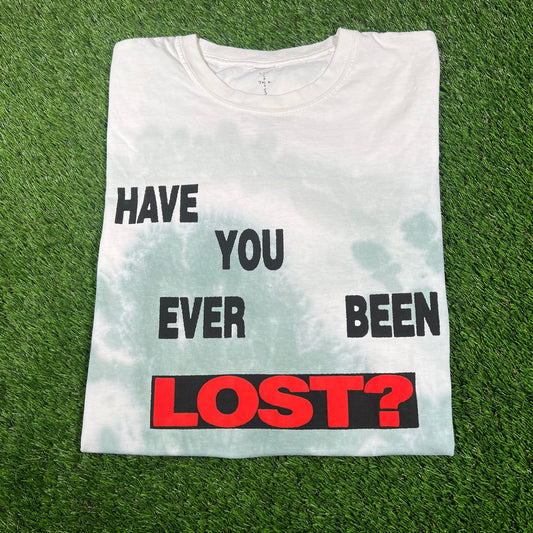 Travis Scott Rolling Loud Have You Ever Been Lost Tie Dye Green Tee Size Medium USED x14560