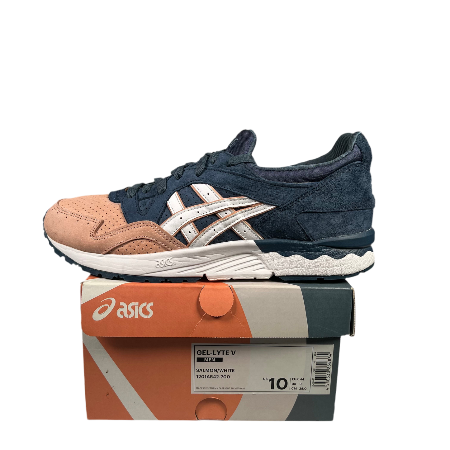 Asics x Kith Gel-Lyte V Salmon Toe (2021) Size 10 USED s18163