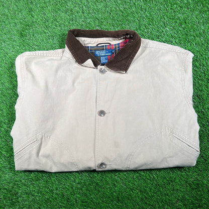 Ralph Lauren Polo Canvas Tan Barn Coat Size XL USED v18116