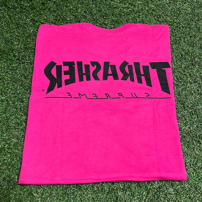 Supreme x Thrasher Pink Video Game Tee Size Large NEW x13882