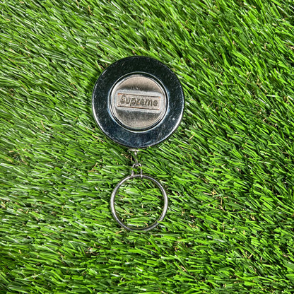 Supreme Retractable Silver Keychain USED x14635
