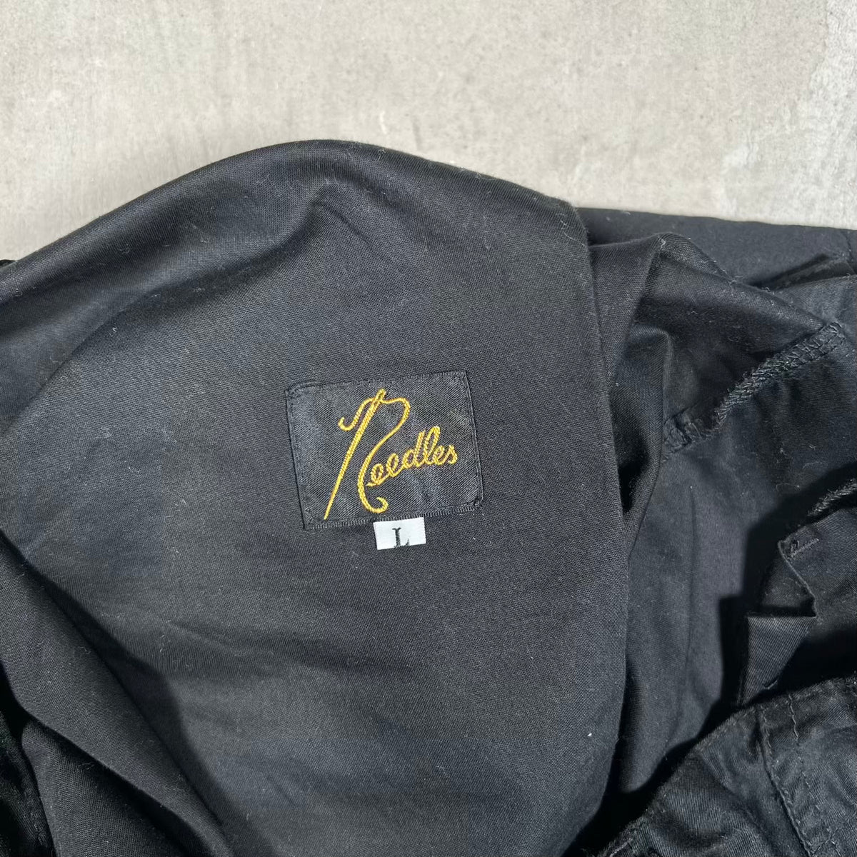 Needles Black Lightweight Cargo Pants Size Large USED x18921