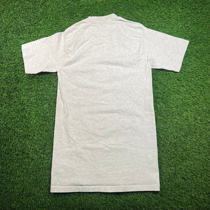 1990 New York Gaints "Super Bowl XXV Champions" Grey Tee Size Medium USED v18490
