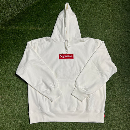 Supreme White BOGO Hoodie (2021) Size XL USED x14251