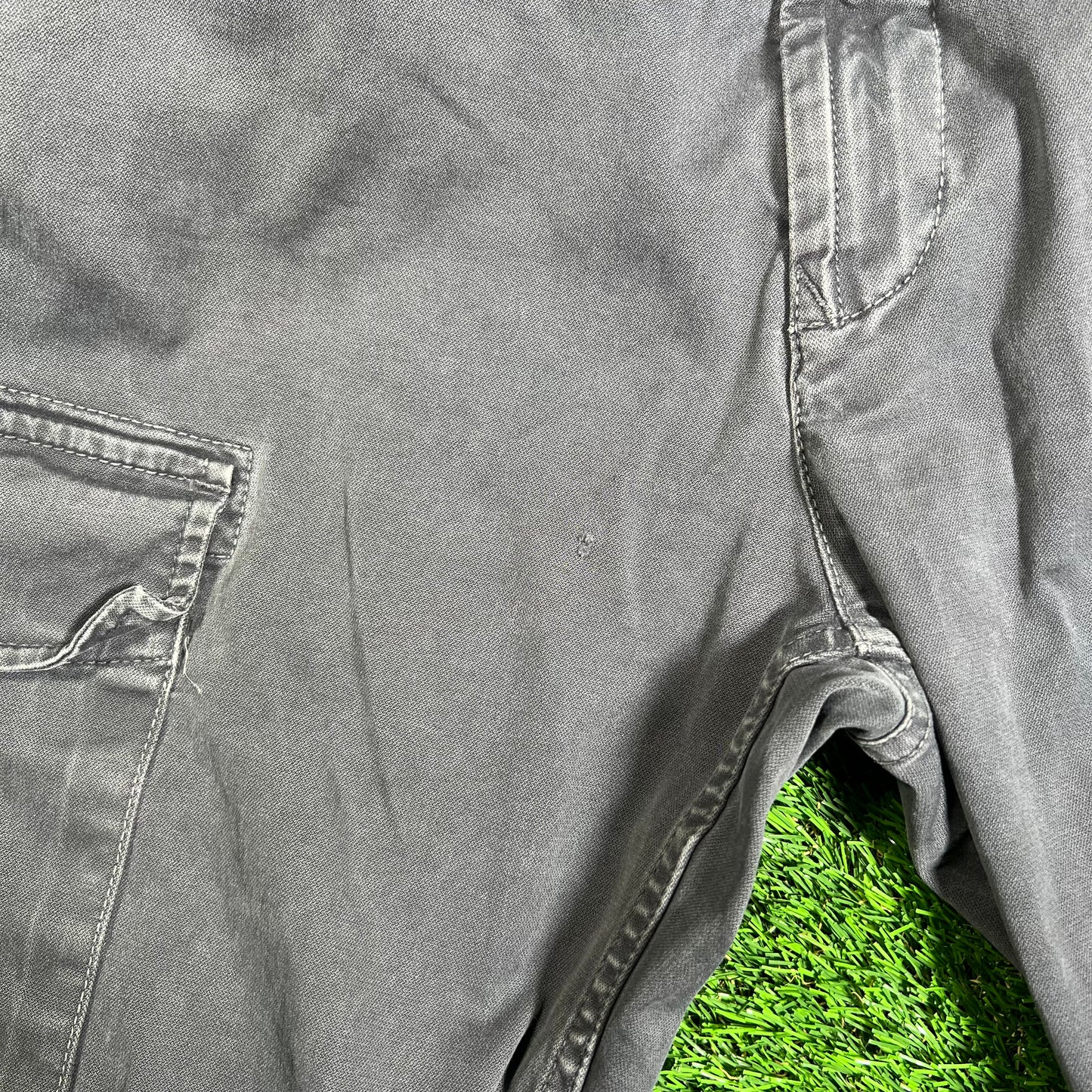 Stone Island Grey Compass Motif Cargo Pants Size 33 USED x15918