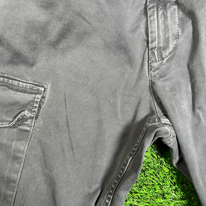 Stone Island Grey Compass Motif Cargo Pants Size 33 USED x15918