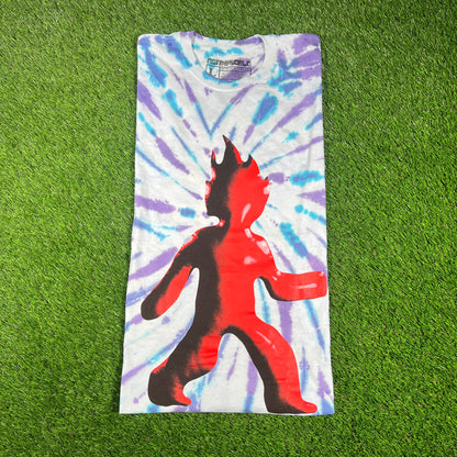 2021 Astroworld Fest Fire Head Tie Dye Tee Size Large USED x14570