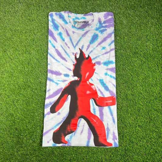 2021 Astroworld Fest Fire Head Tie Dye Tee Size Large USED x14570