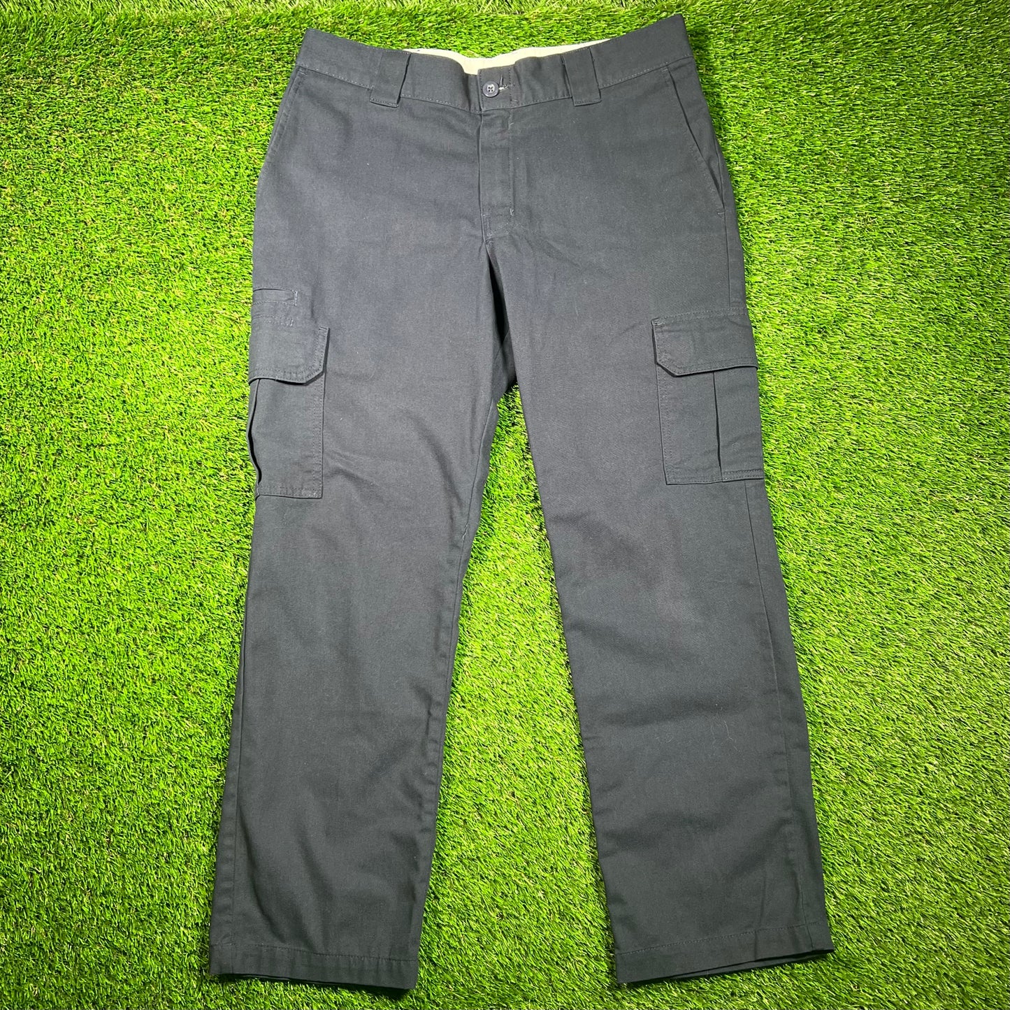 Dickies Navy Blue Cargo Pants Size 34x30 USED v18617