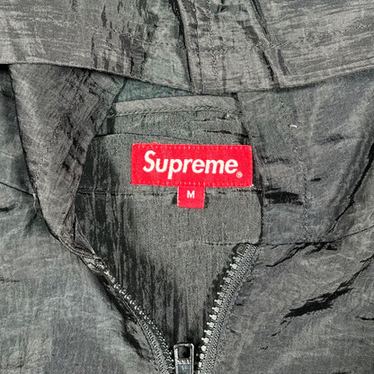 Supreme Skew Hooded Nylon Jacket Black (2017) Size Medium USED x18367
