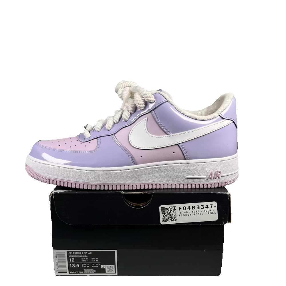Nike Air Force 1 Low Hydrangeas Patent (2025) Size 12 USED s23824