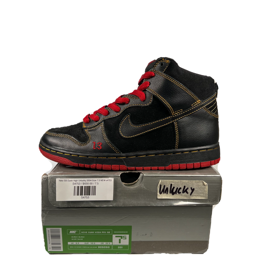Nike SB Dunk High Unlucky 2004 Size 7.5 NEW s4753