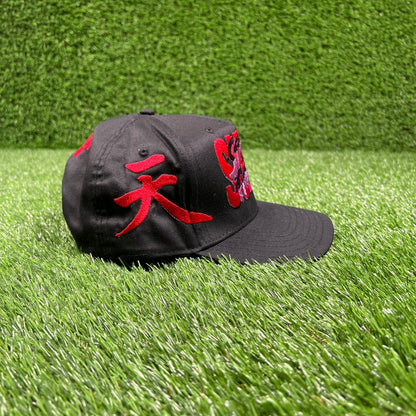 1990s Street Fighter 2 Turbo Vintage Rush Black Snapback USED v18090