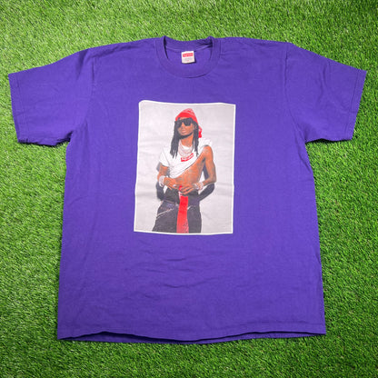 Supreme Playboi Carti Photo Purple Tee Size XL USED x16755