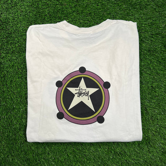 Stussy "Ranger" White Tee Size XL USED x16131