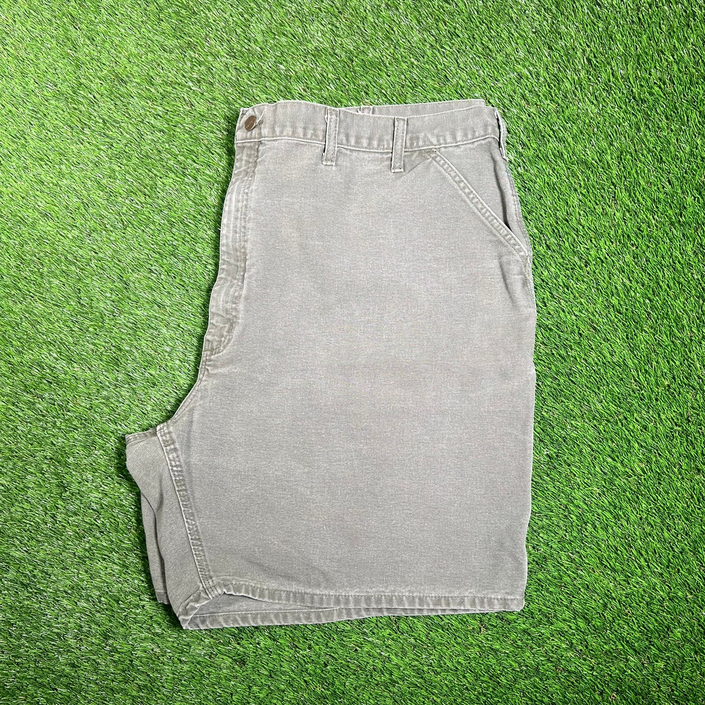 Carhartt Cargo Green Shorts Size 50 USED v18086