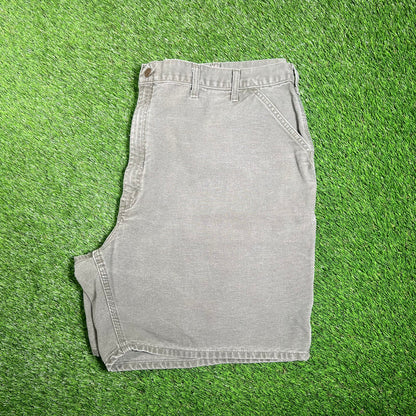 Carhartt Cargo Green Shorts Size 50 USED v18086