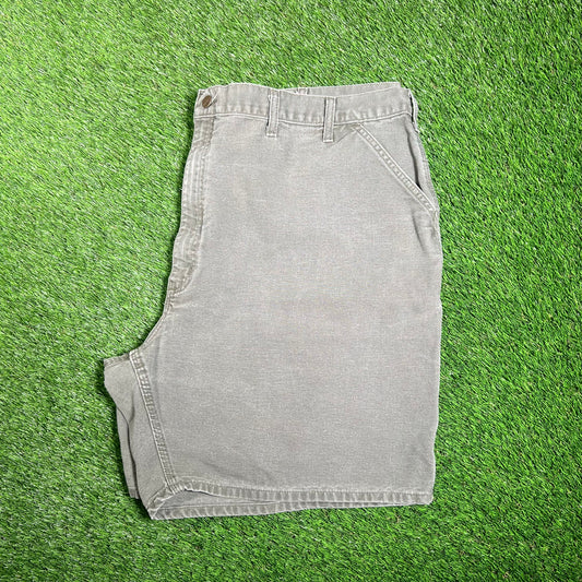 Carhartt Cargo Green Shorts Size 50 USED v18086