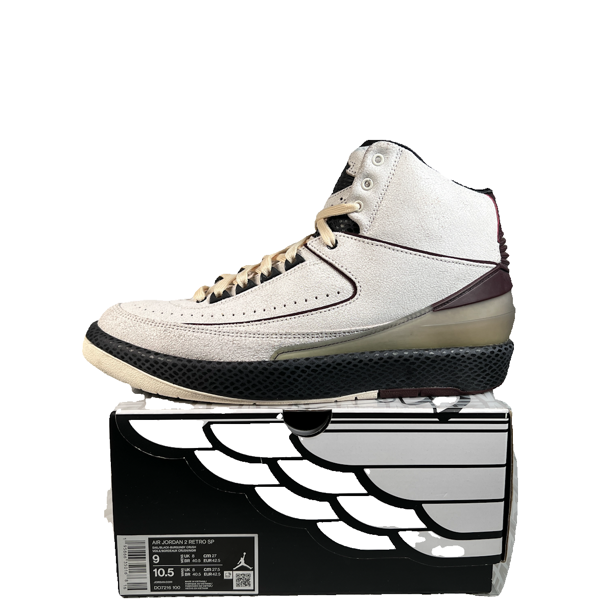 Jordan 2 A Ma Maniere Airness (2022) Size 9 USED s23052