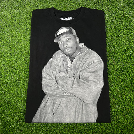Con Art Ol' Dirty Bastard Big Graphic Black Tee Size Large USED v15965