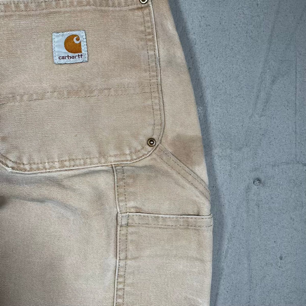 Y2K Carhartt Beige Double Knee Carpenter Pants Size 34 USED v20120