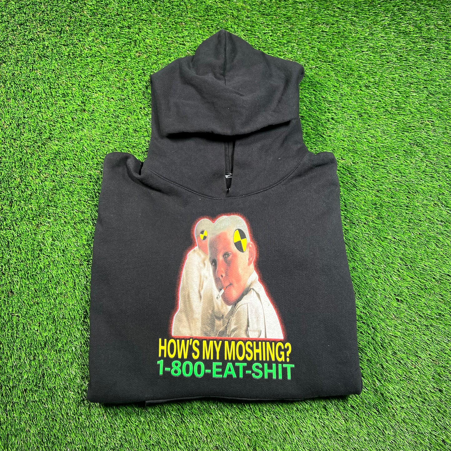 Asap Rocky Hows My Moshing Rolling Loud Black Hoodie Size Medium USED x16579