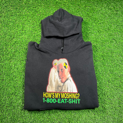 Asap Rocky Hows My Moshing Rolling Loud Black Hoodie Size Medium USED x16579